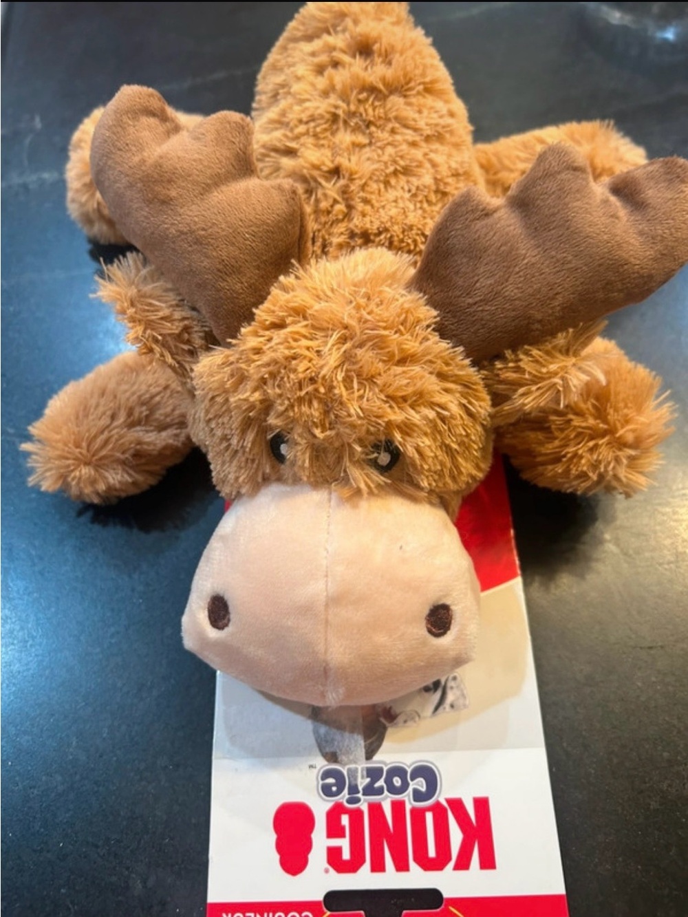 Kong Brown Plush Moose Stuffed Animal